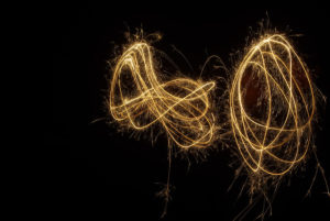 Gesundes neues Jahr: Das Bild zeigt Feuerwerk an Silvester.